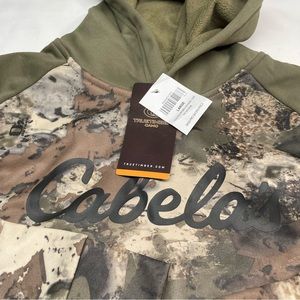 Cabelas Youth Large Truetimber Camo Fleece Pullover  Hoodie Hooded Sweatshirt